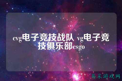 cvg电子竞技战队 vg电子竞技俱乐部csgo