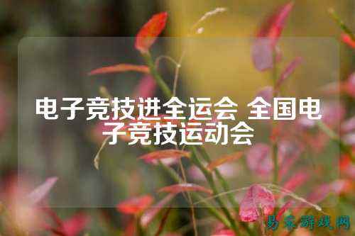 电子竞技进全运会 全国电子竞技运动会