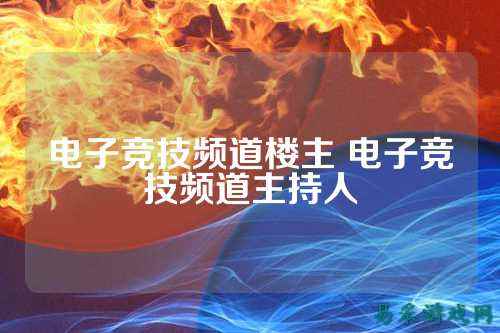 电子竞技频道楼主 电子竞技频道主持人
