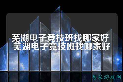 芜湖电子竞技班找哪家好 芜湖电子竞技班找哪家好
