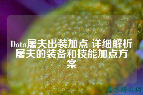 Dota屠夫出装加点 详细解析屠夫的装备和技能加点方案