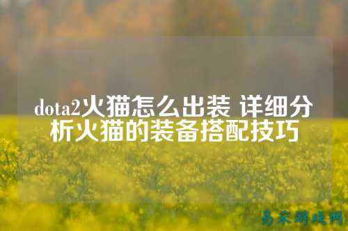 dota2火猫怎么出装 详细分析火猫的装备搭配技巧