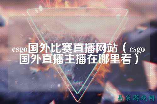 csgo国外比赛直播网站(csgo国外直播主播在哪里看)