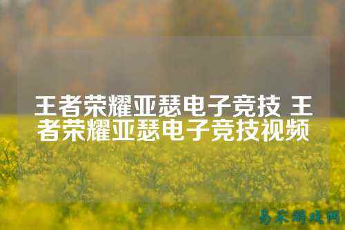 王者荣耀亚瑟电子竞技 王者荣耀亚瑟电子竞技视频