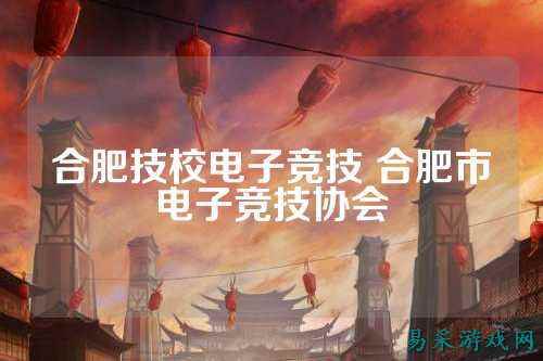 合肥技校电子竞技 合肥市电子竞技协会
