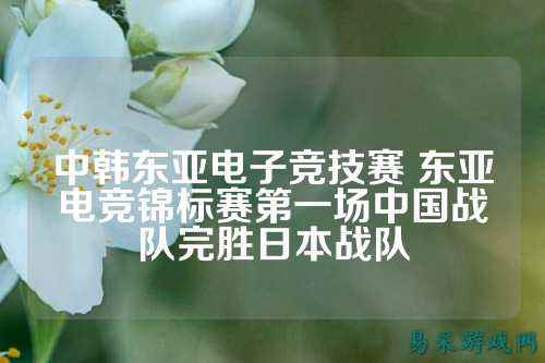 中韩东亚电子竞技赛 东亚电竞锦标赛第一场中国战队完胜日本战队