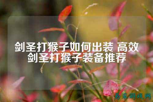 剑圣打猴子如何出装 高效剑圣打猴子装备推荐