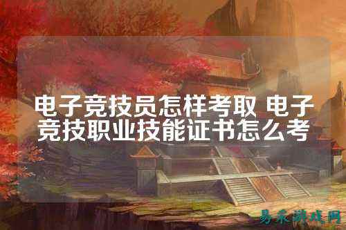 电子竞技员怎样考取 电子竞技职业技能证书怎么考