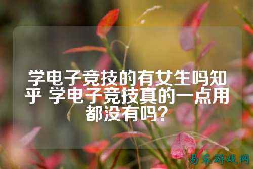 学电子竞技的有女生吗知乎 学电子竞技真的一点用都没有吗？