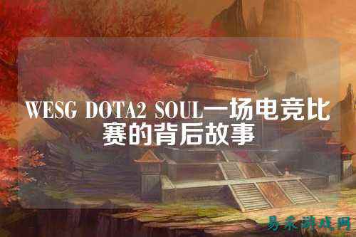 WESG DOTA2 SOUL一场电竞比赛的背后故事