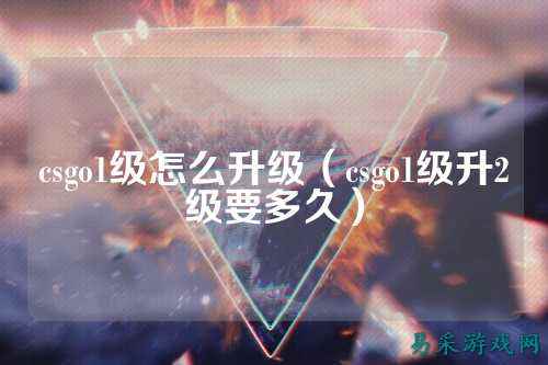 csgo1级怎么升级(csgo1级升2级要多久)
