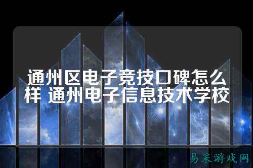 通州区电子竞技口碑怎么样 通州电子信息技术学校