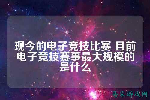 现今的电子竞技比赛 目前电子竞技赛事最大规模的是什么