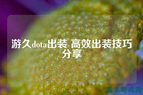 游久dota出装 高效出装技巧分享