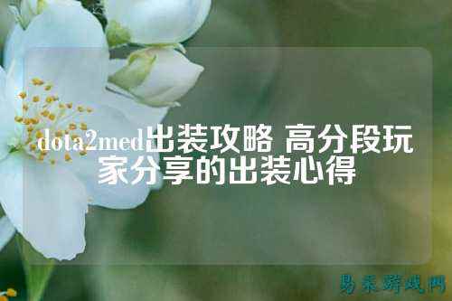 dota2med出装攻略 高分段玩家分享的出装心得