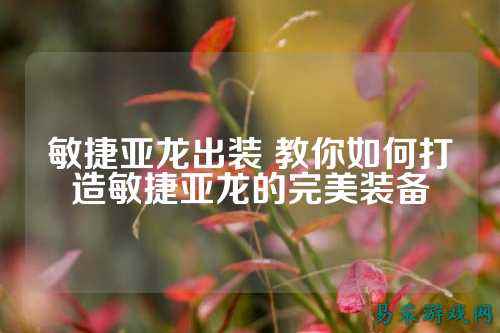 敏捷亚龙出装 教你如何打造敏捷亚龙的完美装备