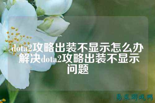 dota2攻略出装不显示怎么办 解决dota2攻略出装不显示问题