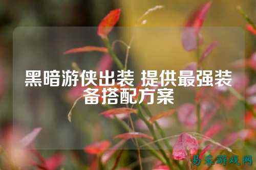 黑暗游侠出装 提供最强装备搭配方案