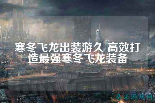 寒冬飞龙出装游久 高效打造最强寒冬飞龙装备