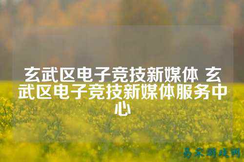 玄武区电子竞技新媒体 玄武区电子竞技新媒体服务中心