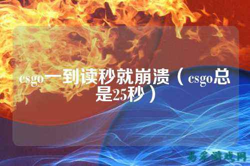 csgo一到读秒就崩溃（csgo总是25秒）