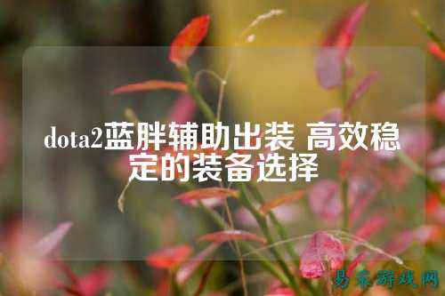 dota2蓝胖辅助出装 高效稳定的装备选择
