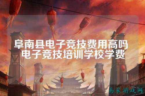 阜南县电子竞技费用高吗 电子竞技培训学校学费