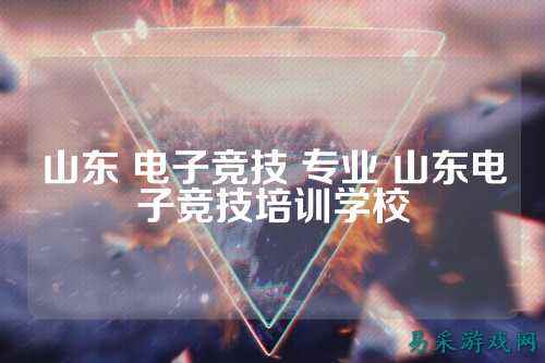 山东 电子竞技 专业 山东电子竞技培训学校
