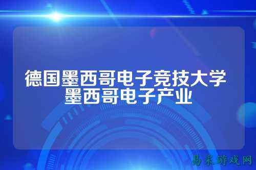 德国墨西哥电子竞技大学 墨西哥电子产业