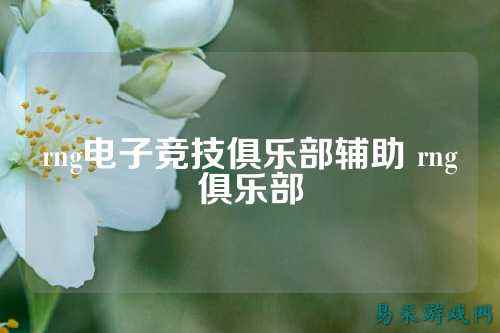 rng电子竞技俱乐部辅助 rng俱乐部
