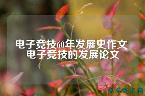 电子竞技60年发展史作文 电子竞技的发展论文