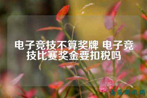 电子竞技不算奖牌 电子竞技比赛奖金要扣税吗