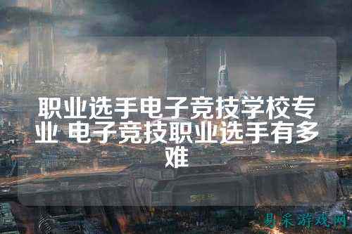 职业选手电子竞技学校专业 电子竞技职业选手有多难