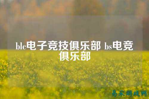 blc电子竞技俱乐部 bs电竞俱乐部