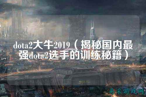 dota2大牛2019（揭秘国内最强dota2选手的训练秘籍）