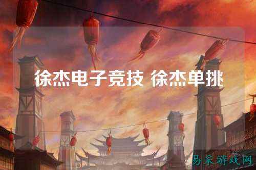 徐杰电子竞技 徐杰单挑