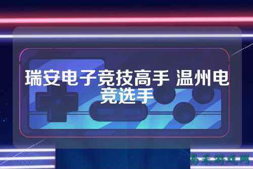 瑞安电子竞技高手 温州电竞选手