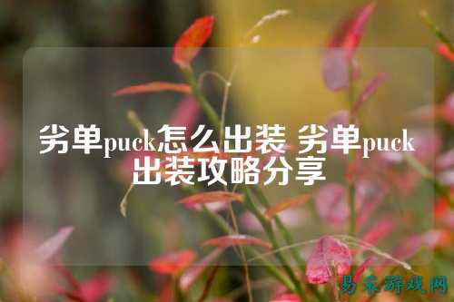 劣单puck怎么出装 劣单puck出装攻略分享