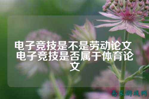 电子竞技是不是劳动论文 电子竞技是否属于体育论文