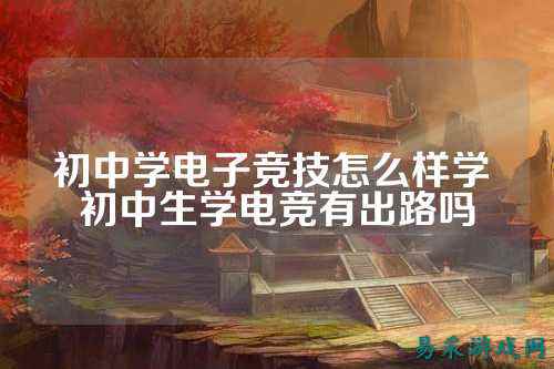 初中学电子竞技怎么样学 初中生学电竞有出路吗