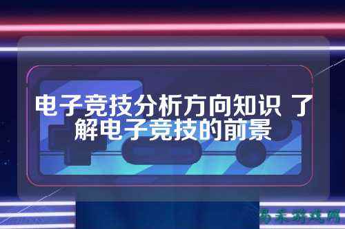 电子竞技分析方向知识 了解电子竞技的前景