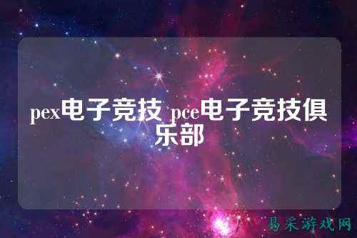 pex电子竞技 pce电子竞技俱乐部