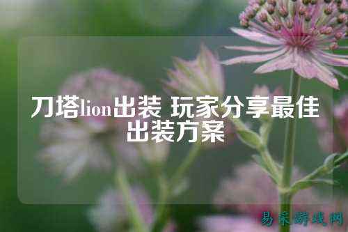 刀塔lion出装 玩家分享最佳出装方案
