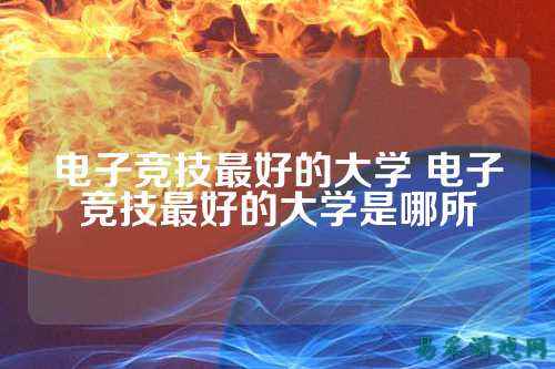 电子竞技最好的大学 电子竞技最好的大学是哪所