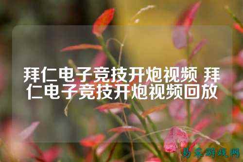 拜仁电子竞技开炮视频 拜仁电子竞技开炮视频回放