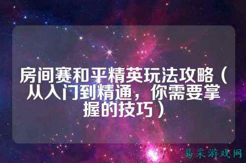 房间赛和平精英玩法攻略(从入门到精通,你需要掌握的技巧)