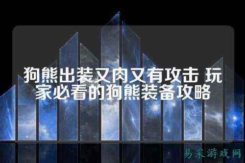 狗熊出装又肉又有攻击 玩家必看的狗熊装备攻略