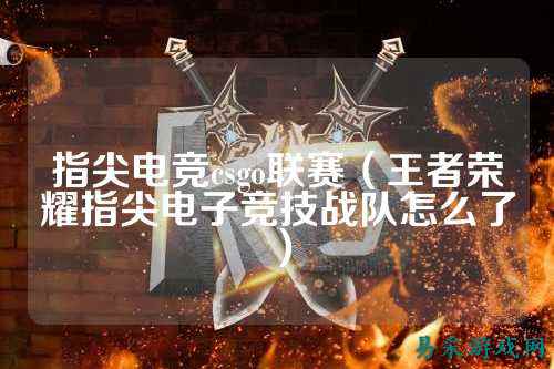 指尖电竞csgo联赛（王者荣耀指尖电子竞技战队怎么了）