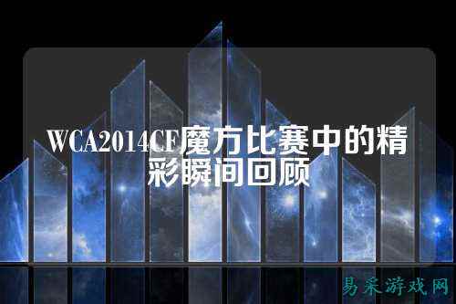 WCA2014CF魔方比赛中的精彩瞬间回顾