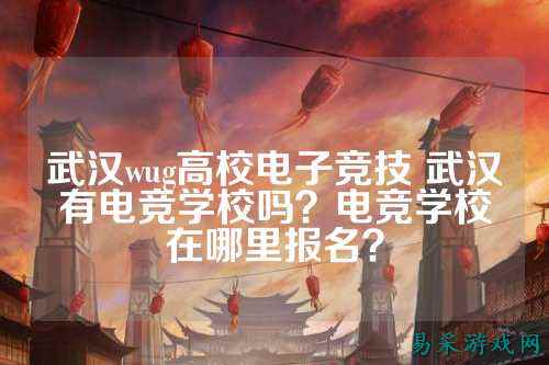 武汉wug高校电子竞技 武汉有电竞学校吗？电竞学校在哪里报名？